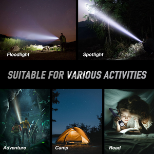 Brillar Aluminium Long Torch | Black