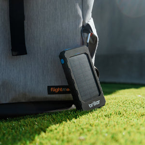Brillar 8000mAh Solar USB Power Bank | 200 Lumens LED Torch