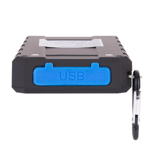 Brillar 8000mAh Solar USB Power Bank | 200 Lumens LED Torch