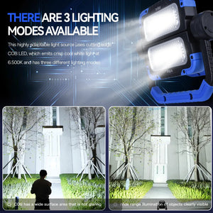 Brillar 600 Lumen 360° Rotating COB LED Work Lamp | Versatile Outdoor & Emergency Light