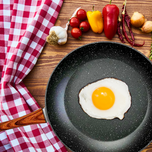 28cm PFOA-Free Non-Stick Frypan | Wooden Look Handle