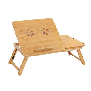 Foldable and Adjustable Bamboo Laptop Table | Bed Tray