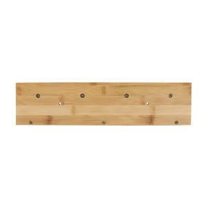 Bamboo Wall Hooks and Shelf