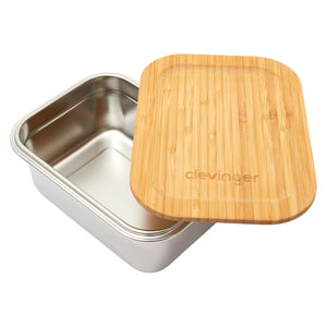 Clevinger Stainless Steel Bamboo Medium Lunch Box | 800ml