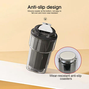 460ml Double Wall Insulated Coffee Cup | Black | Keeps Drinks Hot or Cold