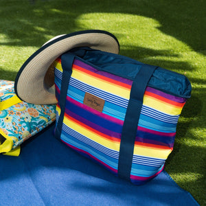 6L Food Safe Insulated Jumbo Cooler Tote | Rainbow | Large Capacity