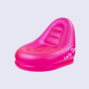 Lazy Dayz Jumbo Inflatable Chair | Pink | Fun & Comfortable Lounge Seating for Indoor & Outdoor Use