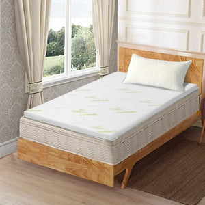 6cm Memory Foam Mattress Topper | Bamboo Cover | Single Size