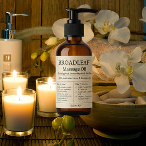 Broadleaf Hemp™ Massage Oil | Hemp & Camelina with Australian Essentials