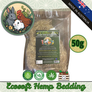 Hemp Absorbent Nest Material | 50g | 2 Pack | Free Shipping