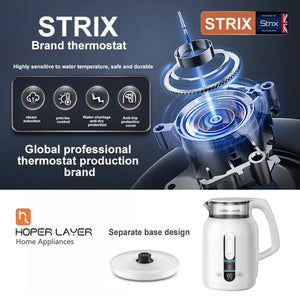 Hoper 1.5L Insulation Electric Kettle | 1500W Water Boiler | K15-G1