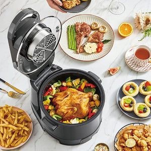 Hoper Layer Multi-functional 2-in-1 Air Fryer & Smokeless BBQ Grill | KZ-50 | Versatile Cooking
