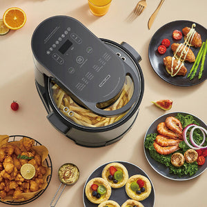 Hoper Layer Multi-functional 2-in-1 Air Fryer & Smokeless BBQ Grill | KZ-50 | Versatile Cooking