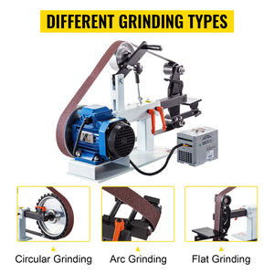 Belt Grinder Sander | 2x82" Chassis with 2HP Motor & VFD Combo