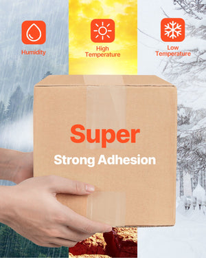 Packing Tape | 6 Rolls 25 Yards Clear 2.7 Mil with Dispenser