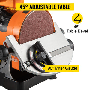 Belt & Disc Sander | 300W 1"x30" Belt with Disc | Variable Speed Grinder