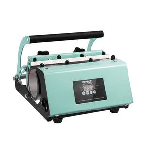 Tumbler Heat Press Machine Set | 8 x 20oz Blank Tumblers | Mug Press for 11-30oz Tumblers | Heat Transfer Paper, Gloves & Tape Included