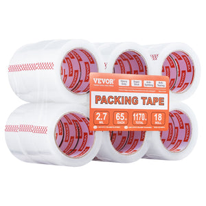 Packing Tape | 18 Rolls Heavy Duty 65 Yards Clear 2.7 Mil Tape