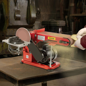 Belt & Disc Sander | 4"x36" Belt, 6" Disc Combo | 375W Adjustable Bench Grinder with Rubber Feet