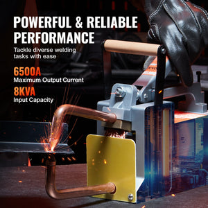 Portable Spot Welder | 1/8 Inch Thick Capacity | 8KVA Input Handheld Welding Gun for Carbon Steel & Aluminium Sheet