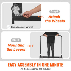 Drywall Cart 1500lbs Capacity | 36.02"x24.02" Deck | Heavy Duty Panel Dolly with 5" Swivel Wheels | For Sheetrock, Lumber & Panel Transport