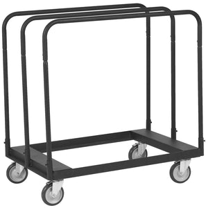 Drywall Cart 1500lbs Capacity | 36.02"x24.02" Deck | Heavy Duty Panel Dolly with 5" Swivel Wheels | For Sheetrock, Lumber & Panel Transport