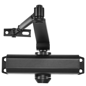 Door Closer | Automatic Hydraulic Size Adjustable | Heavy Duty Cast Aluminum | Black