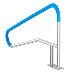 Pool Handrail | 54x36" Stainless Steel Spa Rail with Base Plate
