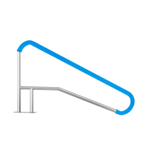Pool Handrail | 55x32" Stainless Steel Spa Rail with Base Plate