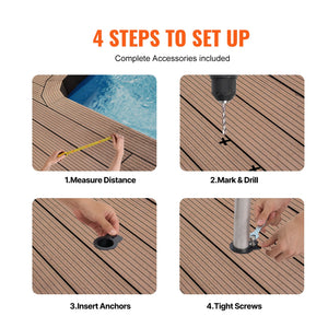 Pool Handrail | 46x37" Stainless Steel Spa Rail | Pre-Built for Indoor/Outdoor