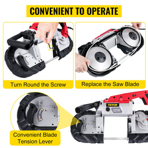 Portable Band Saw | 127mm Capacity | Variable Speed with Removable Base