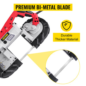 Portable Band Saw | 127mm Deep Cut Variable-Speed 220V Handheld