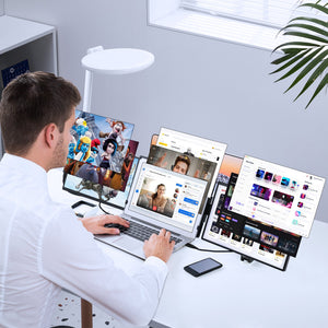 Laptop Screen Extender 14" | 1080P Portable Monitor for 13"-17" Laptops