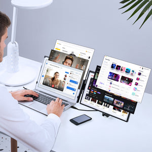 Laptop Screen Extender | 14" Portable 1080P Monitor for 13–17" Laptops