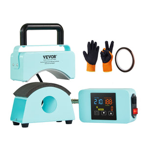 Mini Hat Heat Press | 5.9"x3.15" Plate for Caps | Green