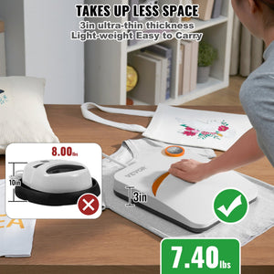 Easy Press Heat Press | 12x10" Portable DIY T-Shirt Press