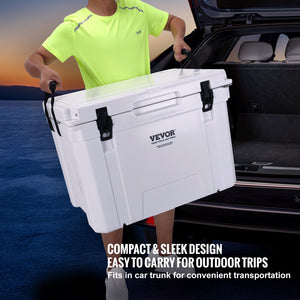 Insulated Cooler 65qt | Holds 65 Cans | Heavy Duty Ice Chest with Handle | 6-Day Ice Retention for Camping, Beach & Travel