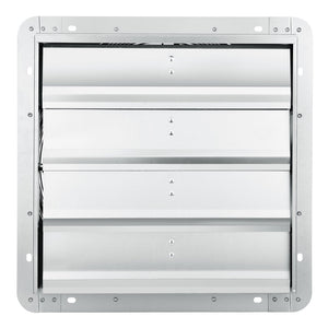 Shutter Exhaust Fan 406mm | 1400RPM 1506CFM Aluminum Wall-Mount Ventilator