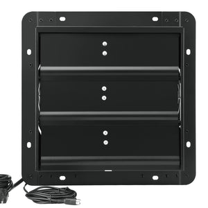 Shutter Exhaust Fan 12 Inch 305mm | Temperature & Humidity Controller | EC-Motor 904 CFM | Variable Speed Wall Mount Fan for Greenhouses, Garages & Sheds