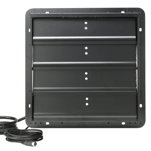 Shutter Exhaust Fan 16 Inch 406mm | Temperature & Humidity Controller | EC-Motor 1747 CFM | Variable Speed Wall Mount Fan | For Greenhouses, Garages & Sheds