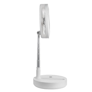 Foldable Oscillating Fan 12 Inch | 7200mAh Rechargeable Desk & Floor Fan | 4 Speeds | Remote Control & Quiet Operation