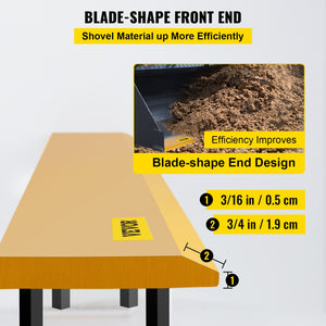 Bucket Cutting Edge 213x10x1.3cm | Weld-On & Bolt-On Loader Blade | 16Mn Steel
