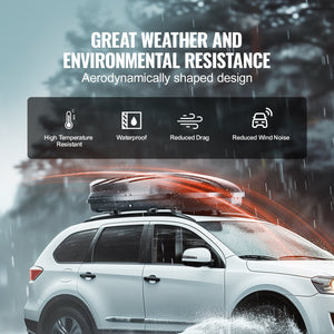 Rooftop Cargo Carrier | 340L ABS Luggage Box for SUVs & Cars