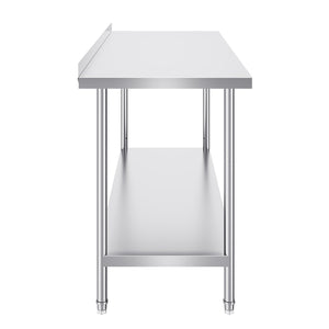 Stainless Steel Work Table 24x60x36 Inch | Commercial Food Prep Table | Heavy Duty Adjustable Height | For Restaurant, Home & Hotel Kitchens