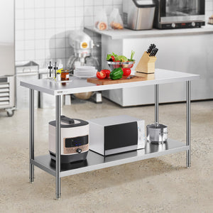 Stainless Steel Work Table | 24x60x34in Commercial Prep Station