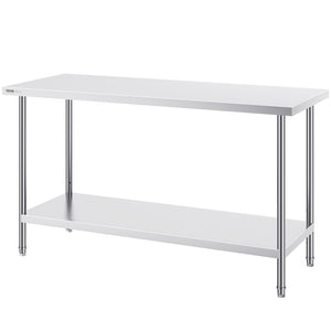 Stainless Steel Work Table | 24x60x34in Commercial Prep Station