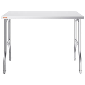 Stainless Steel Kitchen Bench | Folding Commercial Prep Table 1220x610mm