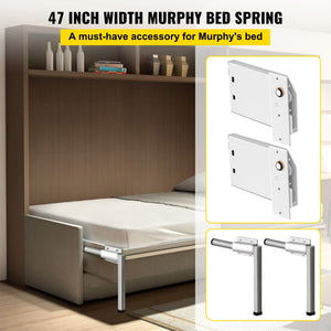 Murphy Bed Hardware Kit | Horizontal Twin Size Springs Mechanism