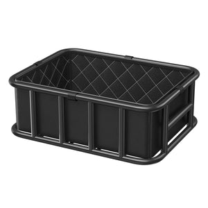 Rear Bike Basket | Large Bicycle Cargo Rack with Rainproof Cover & Net Liner