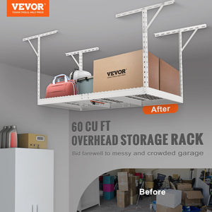 Garage Storage Rack | Overhead Adjustable Ceiling Rack 36x72in | 550lbs Capacity